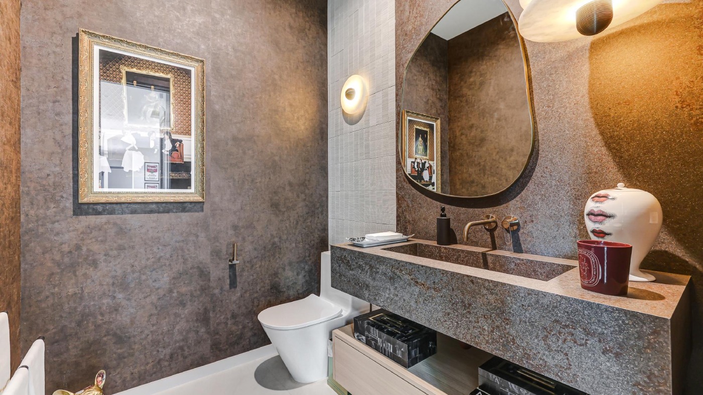How Can You Achieve a Luxurious Italian-Style Bathroom in a Compact Space?